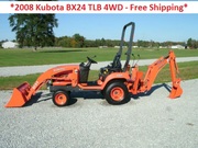 2008 Kubota BX24 TLB 4WD,  23hp - Free Shipping