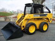 =$4400= 2007 John Deere Skid Steer 317 w/Loader & Trailer & Bale Spear
