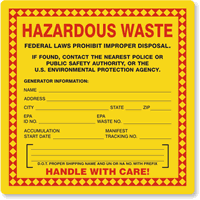 Chemical Hazard Labels