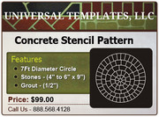 Concrete Stencil (7 Ft Diameter Circle)