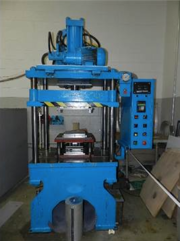 Erie 4-post down acting hydraulic press