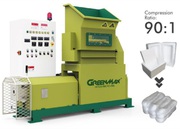 Foam waste recycling with GREENMAX MARS C200 densifier 