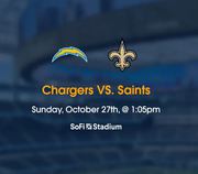 Chargers VS Saints Sofi Stadium